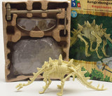 Load image into Gallery viewer, 11 Different Dinosaurs Skeleton Excavation Dig Up DIY Take Apart Dino Fossil Model Kit Toys with Goggles Stegosaurus