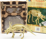 Load image into Gallery viewer, 11 Different Dinosaurs Skeleton Excavation Dig Up DIY Take Apart Dino Fossil Model Kit Toys with Goggles Styracosaurus