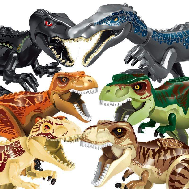 12 Dinosaur Jurassic Theme DIY Action Figures Building Blocks Toy
