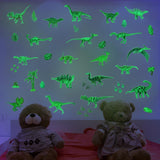 Load image into Gallery viewer, Glow in the Dark Dinosaur Luminous Wall Sticker Self Adhesive Sticker Decoration for Kids Bedroom