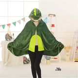 Load image into Gallery viewer, Personalized Dinosaur Hooded Cloak, Blanket, Cosplay Costume- Child &amp; Adult Available