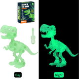 Load image into Gallery viewer, Glow in the Dark Dinosaur DIY Take Apart Fluorescent Skeleton Educational Toy for Kids T Rex
