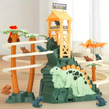 Load image into Gallery viewer, Dinosaur Climbing Stairs Toy - Slide Track, Light &amp; Music 1 set