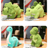 Load image into Gallery viewer, Dinosaur Stuffed Animal with Embroidery Positive Word on Back Great Gift for Kids