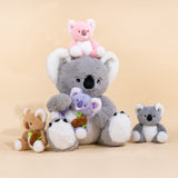 Load image into Gallery viewer, Plush Stuffed Animal Mommy with 4 Baby - 5 Themes