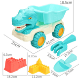 Load image into Gallery viewer, Dinosaur Sand Beach Toy Set Blue Dino Set
