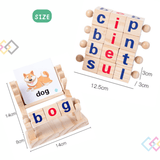 Load image into Gallery viewer, Wooden Matching Letter Game Toy 40 Words Flash Cards for 3+ Years Child 1 Set