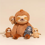 Load image into Gallery viewer, Plush Stuffed Animal Mommy with 4 Baby - 5 Themes
