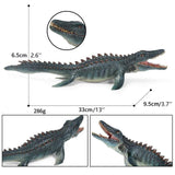 Load image into Gallery viewer, Realistic Different Types Of Dinosaur Figure Solid Action Figure Model Toy Mosasaurus / Gray
