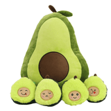 Load image into Gallery viewer, Plush Stuffed Animal Mommy with 4 Baby - 5 Themes Avocado