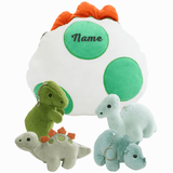 Load image into Gallery viewer, Personalized Plush Toy Play Set - Dinosaur &amp; Car Theme