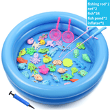 Load image into Gallery viewer, Magnetic Fishing Game with Inflatable Fish Pond 1 Set