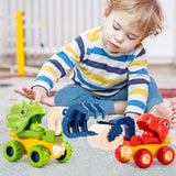 Load image into Gallery viewer, Dinosaur Construction Vehicles, Press to Go Toy Cars, for 1 2 3 4 Year Old