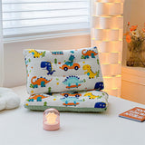 Load image into Gallery viewer, Cartoon Dinosaur Pillow for Kids Double Sided Cushion with Minky Dots 30*50cm B