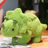 Load image into Gallery viewer, Dinosaur Stuffed Animal with Embroidery Positive Word on Back Great Gift for Kids Triceratops