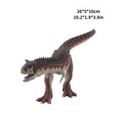 Load image into Gallery viewer, 11&quot; Realistic Carnotaurus Dinosaur Solid Action Figure Model Toy Decor Gray
