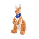 Load image into Gallery viewer, Personalized Kangaroo Mommy with Baby Plush Stuffed Animal Brown(45cm/17.7in)