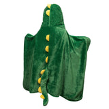 Load image into Gallery viewer, Name Personalized Dinosaur Ultra Plush Fleece Hooded Throw Blanket Cosplay Costume for Kids