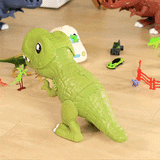 Load image into Gallery viewer, Dinosaur Transformed Sliding Track Toy with Mini Cars One Button Eject 1 Set