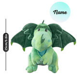 Load image into Gallery viewer, Name Personalized Dinosaur Stuffed Animal Cute T Rex Plush Toy for Boys Girls Birthday Gifts Flying Dragon 25cm