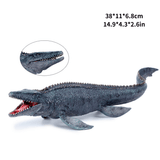 Load image into Gallery viewer, 11&quot;  Realistic Sea Ocean Series Dinosaur Solid Action Figure Mosasaurus Model Toy Decor Mosasaurus / Mosasaurus Blue