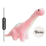 Load image into Gallery viewer, Name Personalized Dinosaur Stuffed Animal Cute T Rex Plush Toy for Boys Girls Birthday Gifts Pink Tanystropheus