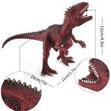 Load image into Gallery viewer, Realistic Different Types Of Dinosaur Figure Solid Action Figure Model Toy Giganotosaurus- / Red