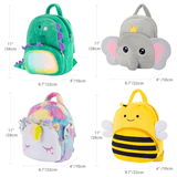 Load image into Gallery viewer, Cute Plush Animal Cartoon Backpack Dinosaur Unicorn Toddler Travel Bag for Boys Girls