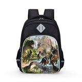 Load image into Gallery viewer, 3D Dinosaur TRex Jurassic Theme 15 Inch Kids School Bag Travel Backpack Daypack E