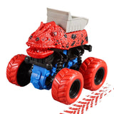 Load image into Gallery viewer, Dinosaur Stunt Car Engineering Vehicle 4 Wheels Drive Off Road Inertial Excavator Truck Toy Christmas Gifts for Kids Red Dump Truck