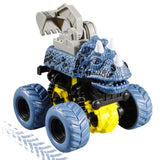 Load image into Gallery viewer, Dinosaur Stunt Car Engineering Vehicle 4 Wheels Drive Off Road Inertial Excavator Truck Toy Christmas Gifts for Kids Blue Excavator