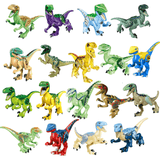 Load image into Gallery viewer, 5&quot; Mini Dinosaur Jurassic Theme DIY Action Figures Building Blocks Toy Playsets 18 Pcs Velociraptor Combo / Velociraptor