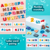 Load image into Gallery viewer, Wooden Number Alphabet Blocks Stacking Counting Educational Learning Toys for Preschool Toddlers 1 Set