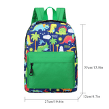Load image into Gallery viewer, 35cm Height Dinosaur Pattern Preschool School Backpack Lightweight Large Capacity Bag for Boys Girls Green Blue