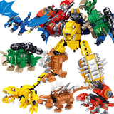 Load image into Gallery viewer, 6 in 1 Transforming Robot Dinosaur Toy  670 Pcs Building Blocks Gift for Kids 1 Set