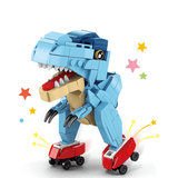 Load image into Gallery viewer, Dinosaur Building Blocks DIY Action Figures Toy Gift for Kids Roller skater