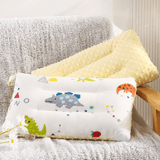 Load image into Gallery viewer, Cartoon Dinosaur Pillow fro Kids Double Sided Cushion with Minky Dots 30*50cm C