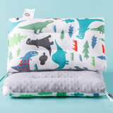 Load image into Gallery viewer, Cartoon Dinosaur Pillow fro Kids Double Sided Cushion with Minky Dots 30*50cm D