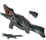Load image into Gallery viewer, 15‘’ Realistic Mosasaurus Dinosaur Solid Action Figure Model Toy Decor Green