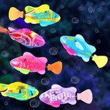 Load image into Gallery viewer, Swimming Robot Fish Toys for Kid Dog Cat Lighting Electric Fish Goldfish / 6PCS-Random Color