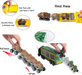 Load image into Gallery viewer, Dinosaur Toy Triceratops Truck with Pull Back Cars and Figures Storage Carrier Truck
