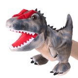 Load image into Gallery viewer, Adorable Plush Dinosaur Hand Puppet Interactive Cosplay Role Play Game Toy Dilophosaurus