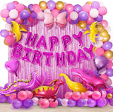 Load image into Gallery viewer, 101 Pcs Happy Birthday Dinosaur Balloon Decoration Party Supplies Rain Curtains Cake Toppers