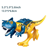 Load image into Gallery viewer, 5&quot; Mini Dinosaur Jurassic Theme DIY Action Figures Building Blocks Toy Playsets Yellow Carnotaurus / Carnotaurus