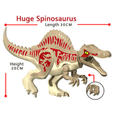 Load image into Gallery viewer, 12&quot; Dinosaur Jurassic Theme DIY Action Figures Building Blocks Toy Playsets Beige Spinosaurus / 20.1*30.5cm