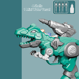 Load image into Gallery viewer, Firing Spray Dinosaur Toy Gun with Shells Light Sound Model Action Figure Blaster Green