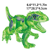 Load image into Gallery viewer, 12&quot; Dinosaur Jurassic Theme DIY Action Figures Building Blocks Toy Playsets Acrylic Green T Rex