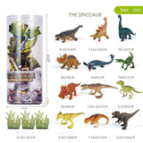 Load image into Gallery viewer, 12 Pcs Realistic Dinosaur Animal Figures in Tube Educational Toy for Kids Dinosaur