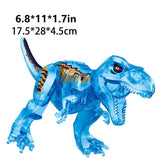 Load image into Gallery viewer, 12&quot; Dinosaur Jurassic Theme DIY Action Figures Building Blocks Toy Playsets Acrylic Blue T Rex