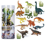 Load image into Gallery viewer, 12 Pcs Realistic Dinosaur Animal Figures in Tube Educational Toy for Kids